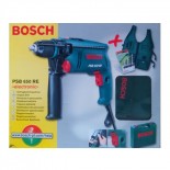 Taladro percutor Bosch PSB650 RE CR + Chaleco + Maletín